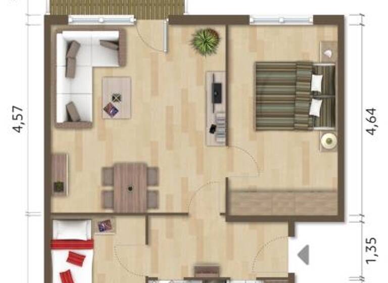 Wohnung zur Miete 334 € 3 Zimmer 62,4 m² 3. Geschoss frei ab sofort Collinsstraße 12 Hoyerswerda 02977