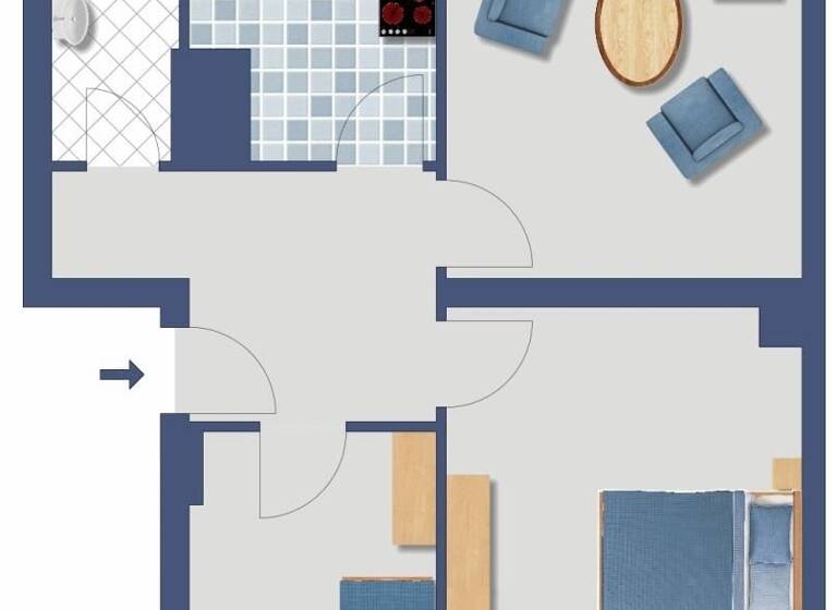 Wohnung zum Kauf provisionsfrei 144.400 € 3 Zimmer 58,8 m² EG Rubensstraße 59 Schöneberg Berlin 12157