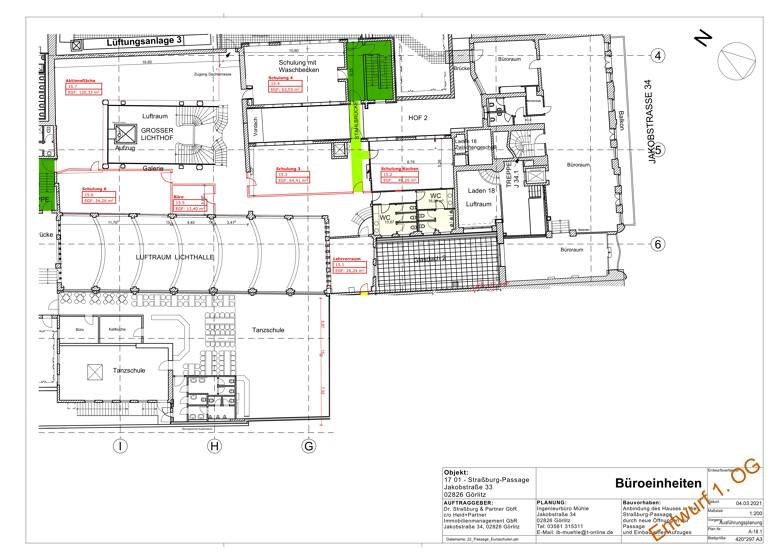 Bürofläche zur Miete provisionsfrei 561 m² Bürofläche Jakobstraße 34 Innenstadt Görlitz 02826