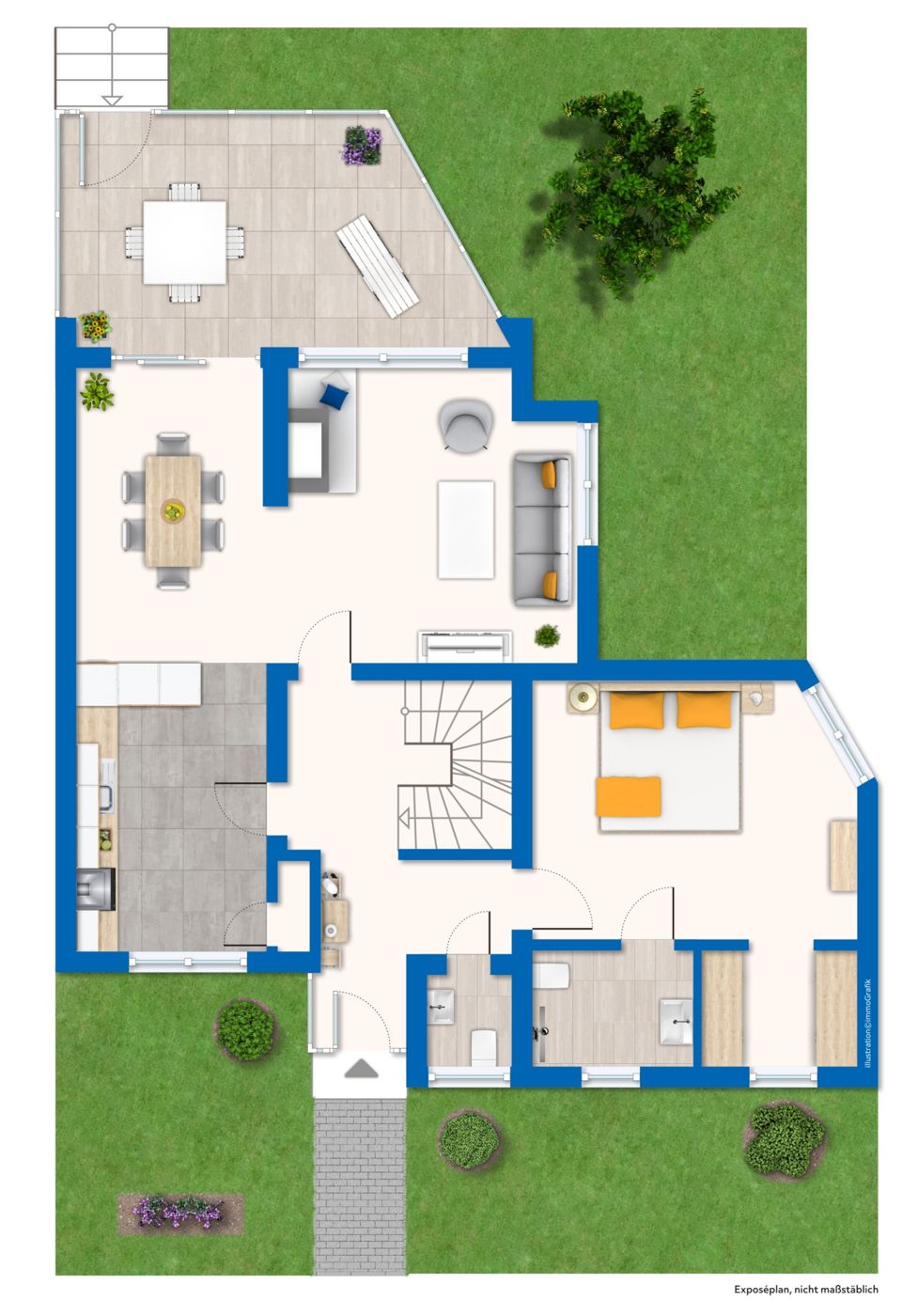 Reihenmittelhaus zum Kauf 239.000 € 6 Zimmer 138,6 m²<br/>Wohnfläche 927 m²<br/>Grundstück Am Antoniushügel 1 Wickrath - Mitte Mönchengladbach / Wickrath 41189