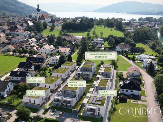 Wohnung zum Kauf - Erstbezug provisionsfrei 385.900 € 2 Zimmer 60 m² EG Gärtnerweg 6 Schörfling am Attersee 4861