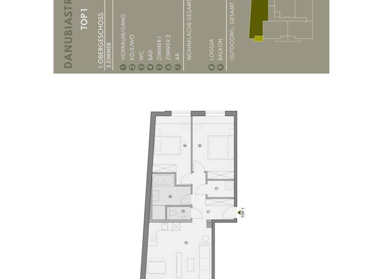 Wohnung zum Kauf - Erstbezug 345.400 € 3 Zimmer 73,8 m² Mannswörth 2320