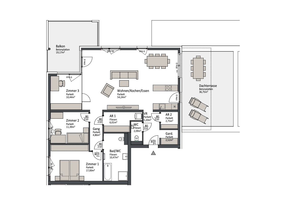 Wohnung – Villach, Völkendorf - Ansicht 2