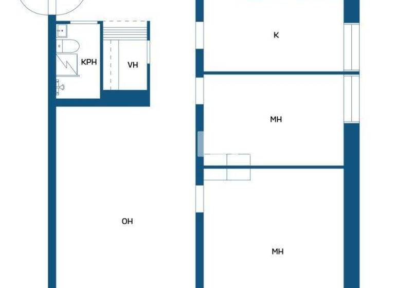 Wohnung zum Kauf 89.000 € 3 Zimmer 71 m² 2. Geschoss Allitie 12 Oulu 90150