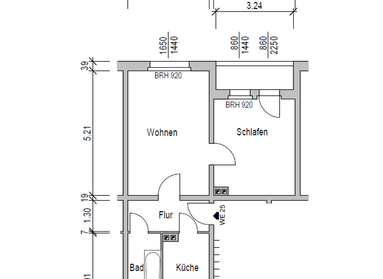 Wohnung zur Miete 305 € 2 Zimmer 50,8 m² frei ab sofort Drebach 09423