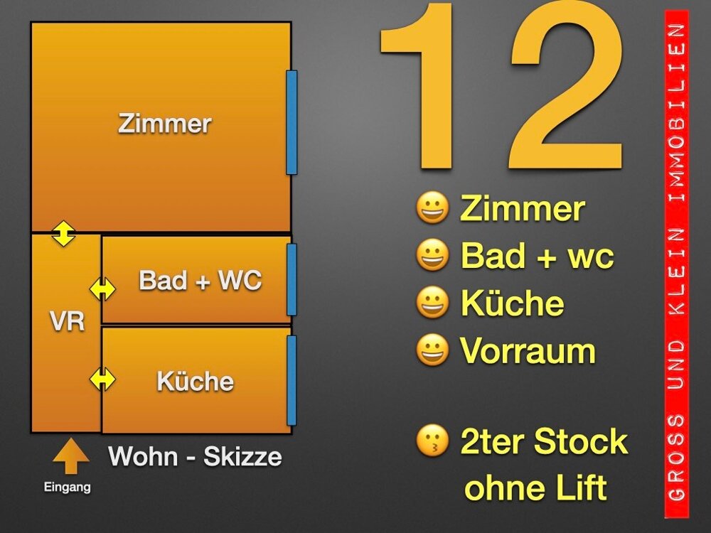 Wohnung zur Miete 280 € 1 Zimmer 35,1 m²<br/>Wohnfläche 2.<br/>Geschoss Wien 1130