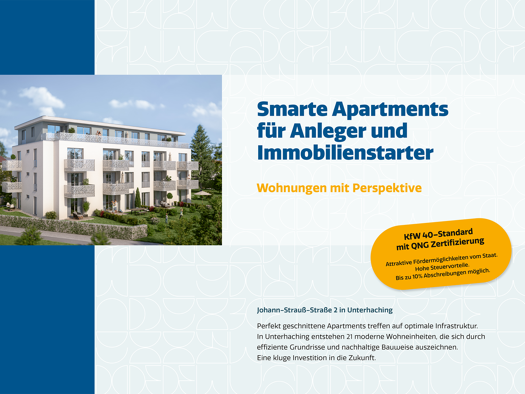 Wohnung zum Kauf provisionsfrei 478.076 € 2 Zimmer 50,6 m² 2. Geschoss Unterhaching 82008