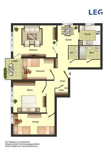 Wohnung zur Miete 689 € 4 Zimmer 94 m² 1. Geschoss Zur Zinsenbach 49 Weidenau - Ost Siegen 57076