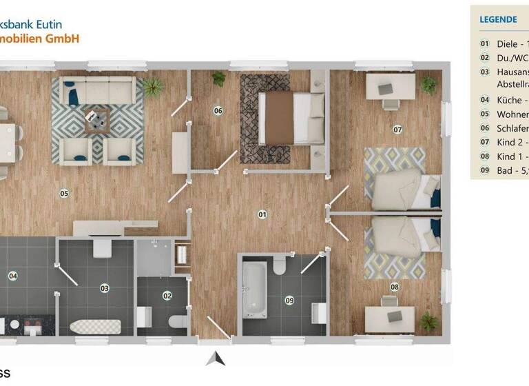 Bungalow zum Kauf - Erstbezug 425.000 € 4 Zimmer 112 m² 654 m² Grundstück frei ab 01.03.2026 Benz Malente 23714
