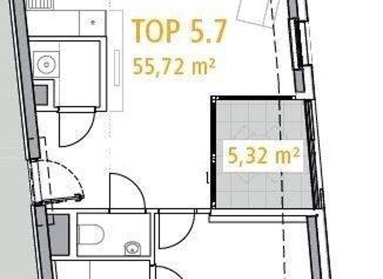 Wohnung zur Miete 1.070 € 2 Zimmer 61 m² 5. Geschoss Salzburg 5020