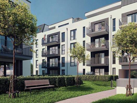 Wohnung zum Kauf - Erstbezug provisionsfrei 715.000 € 3 Zimmer 85 m² EG frei ab 30.06.2026 Dieburger Straße 12D Fechenheim Frankfurt am Main 60386