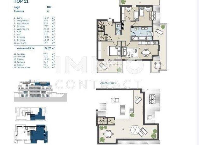 Terrassenwohnung zum Kauf - Erstbezug provisionsfrei 4 Zimmer 113,3 m² Wien 1170