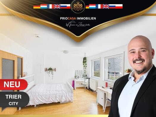 Studio zur Miete 500 € 1 Zimmer 35 m² 1. Geschoss frei ab sofort Innenstadt Trier 54290