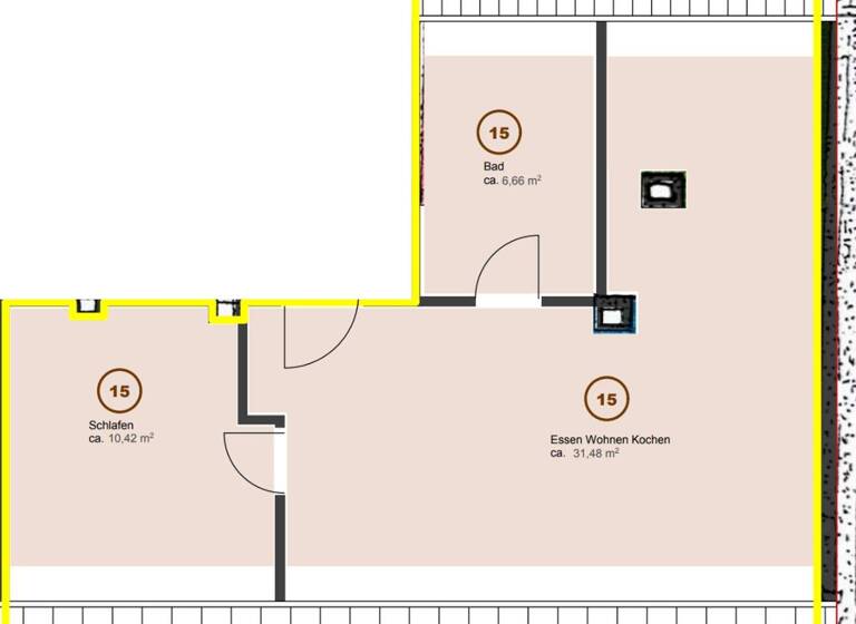 Wohnung zum Kauf provisionsfrei 59.000 € 2 Zimmer 48,6 m² frei ab sofort Landgrabenstraße 19 Steinbühl Nürnberg 90443