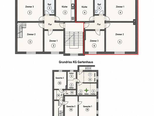 Wohnung zum Kauf 206.000 € 2,5 Zimmer 55 m² 2. Geschoss Pankow Pankow 13187