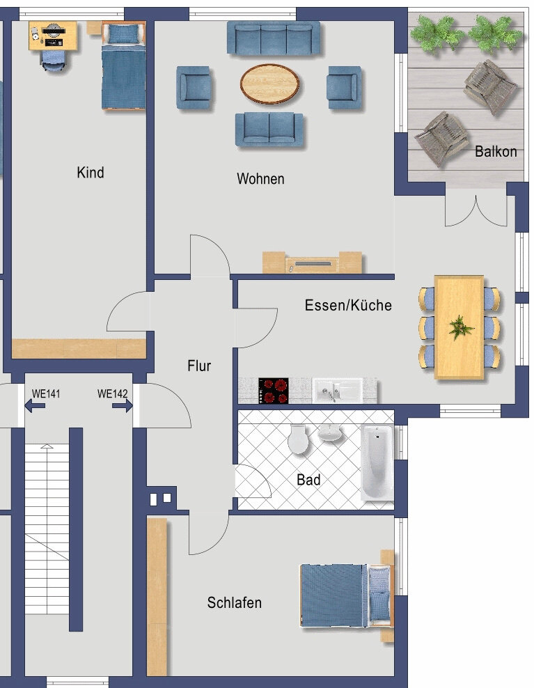 Wohnung zum Kauf provisionsfrei 255.000 € 3 Zimmer 99,1 m²<br/>Wohnfläche 1.<br/>Geschoss Schülerstraße 19a Mahlow Blankenfelde-Mahlow 15831