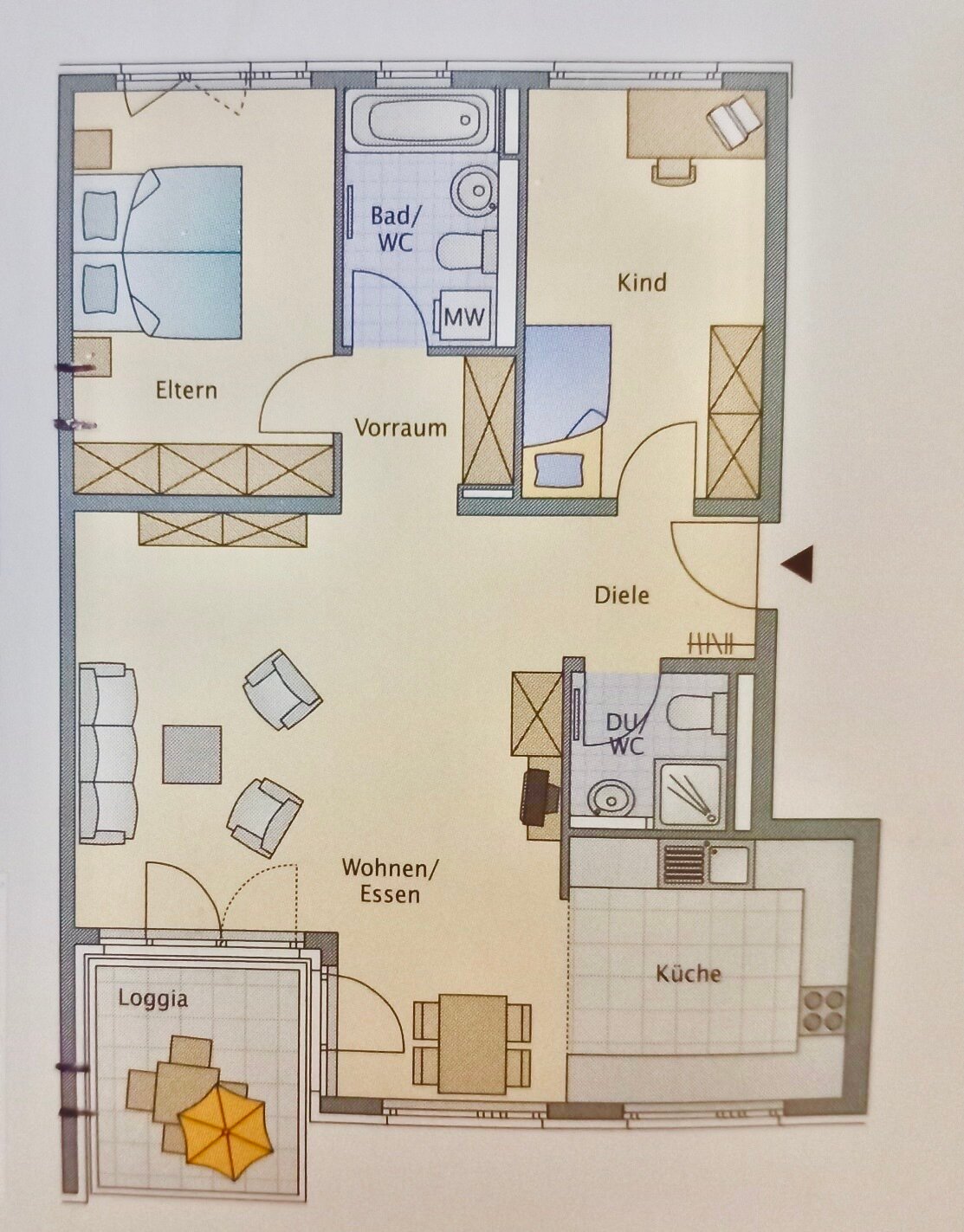 Wohnung zum Kauf 379.500 € 3,5 Zimmer 91 m²<br/>Wohnfläche 3.<br/>Geschoss Bahnhof Rastatt 76437