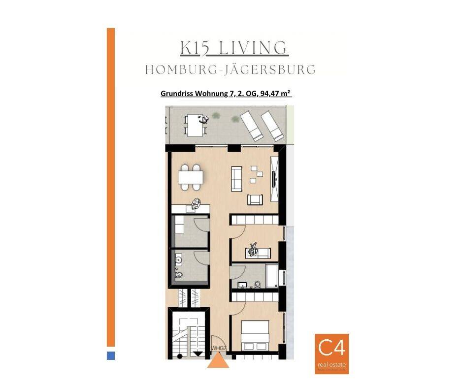 Wohnung zum Kauf 385.000 € 3 Zimmer 94,5 m²<br/>Wohnfläche 2.<br/>Geschoss Jägersburg Homburg 66424
