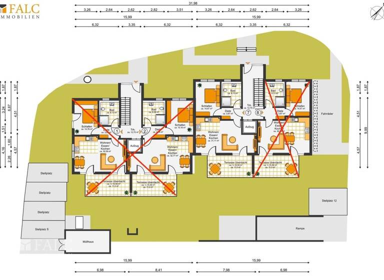 Wohnung zum Kauf - Erstbezug provisionsfrei 359.800 € 2 Zimmer 64,3 m² Aindling 86447