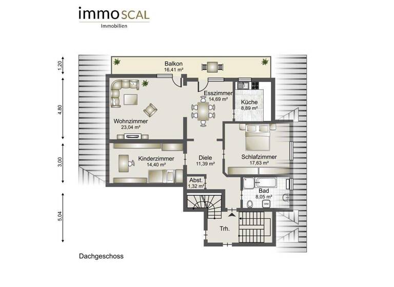 Wohnung zum Kauf 289.000 € 4 Zimmer 98 m² frei ab sofort Scheuern Gernsbach 76593