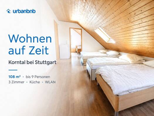 Wohnung zur Miete auf Zeit 1.600 € 3 Zimmer 108 m² frei ab sofort Stammheimer Straße Kallenberg Korntal-Münchingen 70825