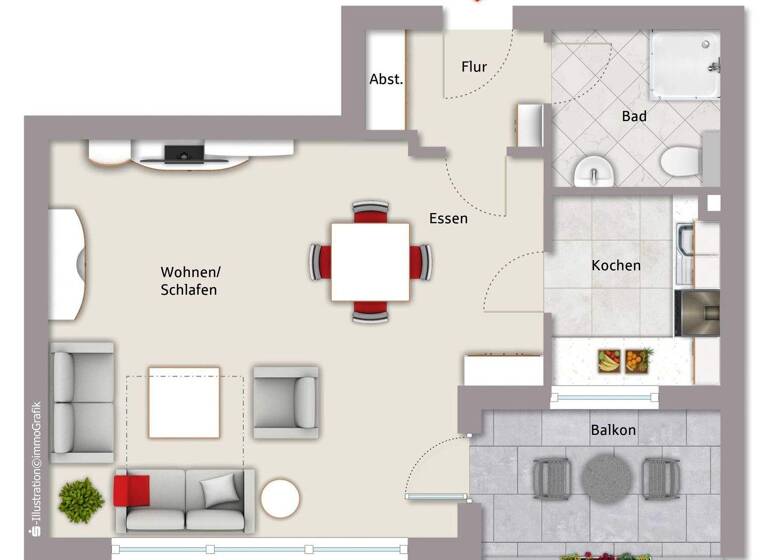 Studio zum Kauf 159.000 € 1 Zimmer 40 m² Ronhof Fürth 90765