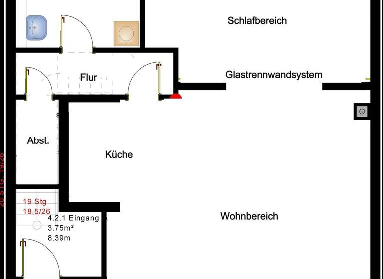 Wohnung zur Miete 890 € 2 Zimmer 73 m² frei ab sofort Kröllwitz Halle 06120