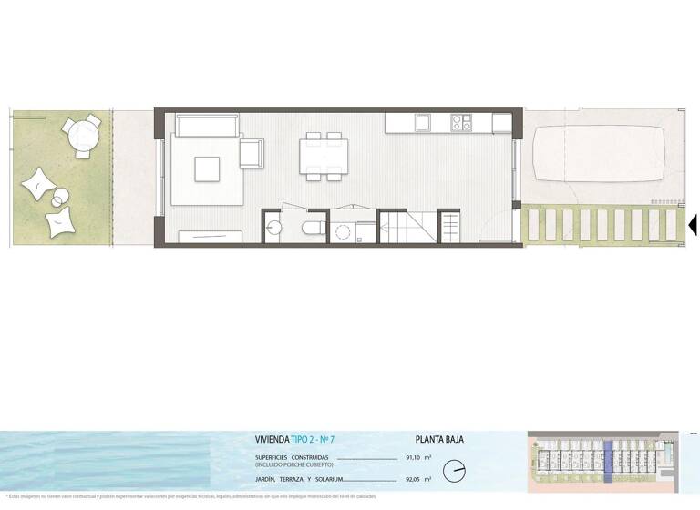 Sonstiges zum Kauf provisionsfrei 314.900 € 2 Zimmer 91 m² 30 m² Grundstück Pilar de la Horadada