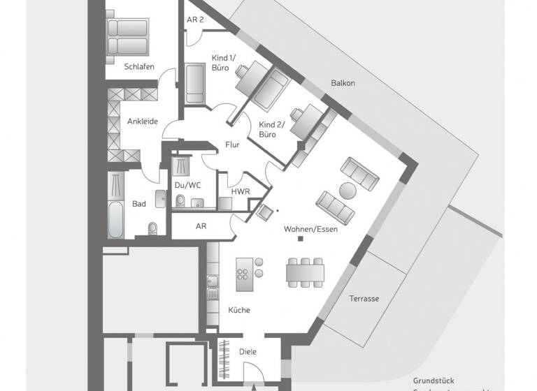 Wohnung zur Miete 2.100 € 4 Zimmer 164 m²<br/>Wohnfläche Dambach Fürth-Dambach 90768