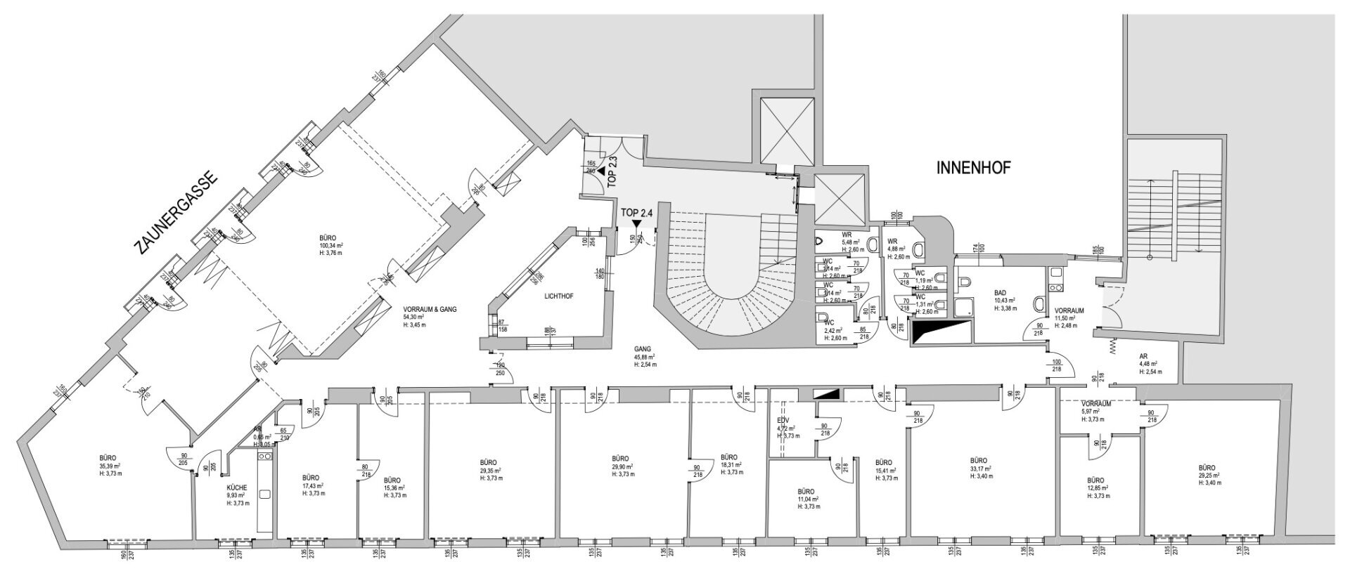 Büro-/Praxisfläche zur Miete 9.207 € Wien,Landstraße 1030