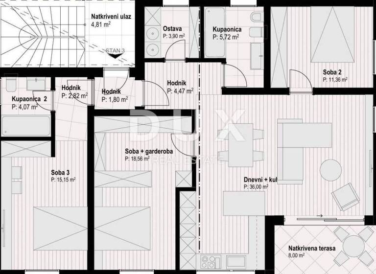 Wohnung zum Kauf 550.000 € 4 Zimmer 132 m² 1. Geschoss Cres