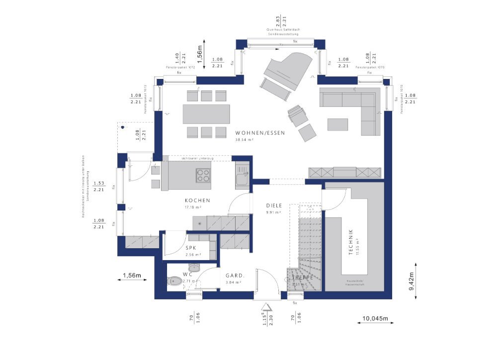 Einfamilienhaus zum Kauf provisionsfrei 393.034 € 4 Zimmer 152 m²<br/>Wohnfläche 1.490 m²<br/>Grundstück Ohrdruf 99885