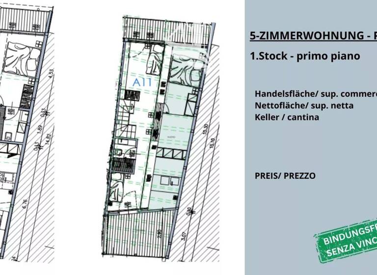 Studio zum Kauf 575.000 € 5 Zimmer 107 m² 1. Geschoss Sèn Jan di Fassa 38036