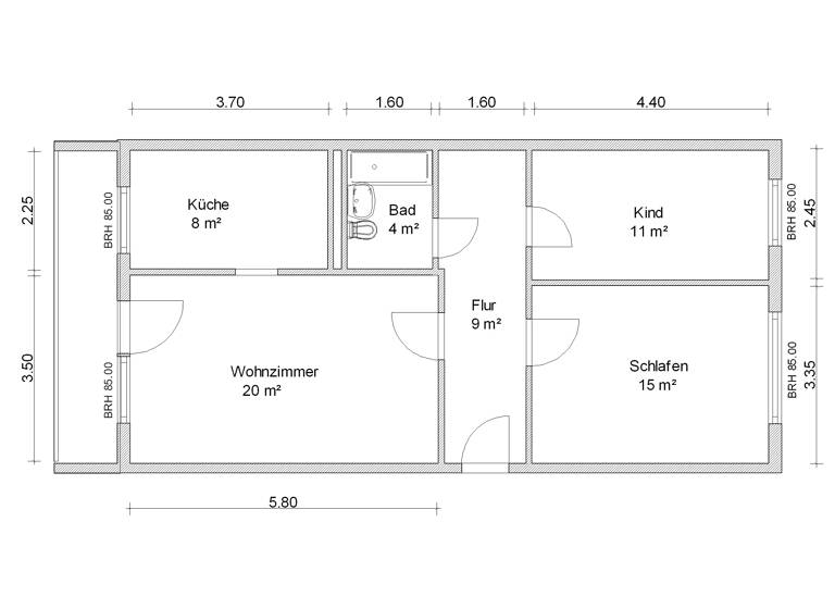 Wohnung zur Miete 412 € 3 Zimmer 71 m² 3. Geschoss Progreßweg 27 Eckersbach Zwickau 08066