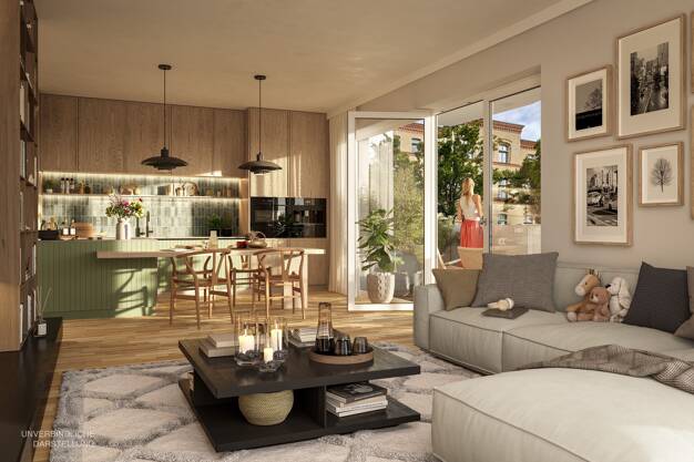 Penthouse zum Kauf - Neubau provisionsfrei 436.000 € 2 Zimmer 57,1 m² 4. Geschoss Bürgerstraße 53 Britz Berlin 12347