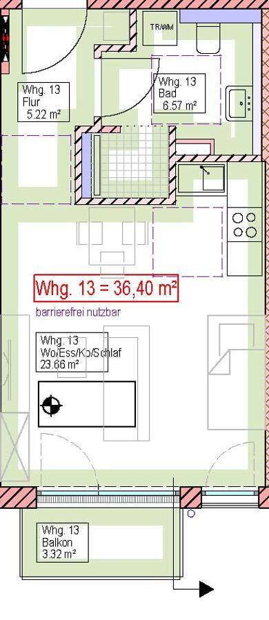 Wohnung zum Kauf provisionsfrei 205.000 € 1 Zimmer 36 m² Souterrain, 3. Geschoss frei ab sofort Memminger Straße 67 Vöhringen Vöhringen 89269