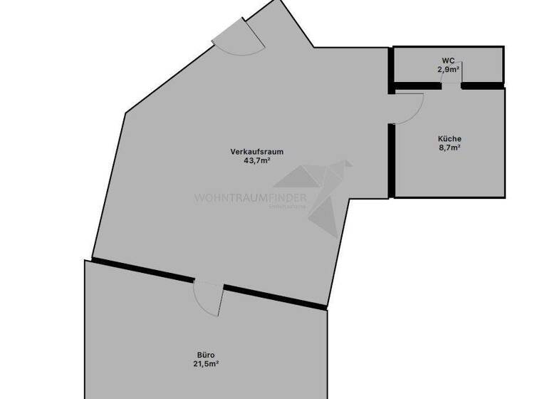 Verkaufsfläche zur Miete 419 € 2 Zimmer 79,1 m² Verkaufsfläche August-Bebel-Str. 7A Meerane 08393