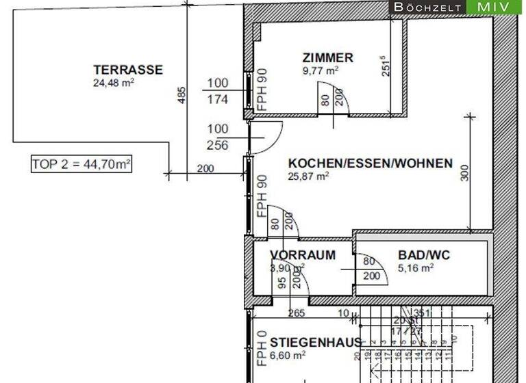 Wohnung zur Miete 363 € 44,7 m² Knittelfeld 8720