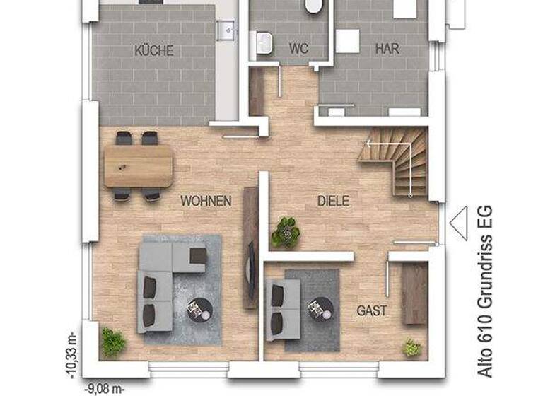 Einfamilienhaus zum Kauf 395.800 € 5 Zimmer 126 m² 774 m² Grundstück Haselund 25855