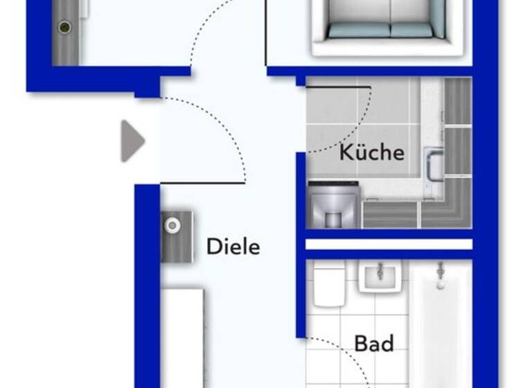 Wohnung zum Kauf 85.000 € 2 Zimmer 45 m² Fischbach Quierschied 66287