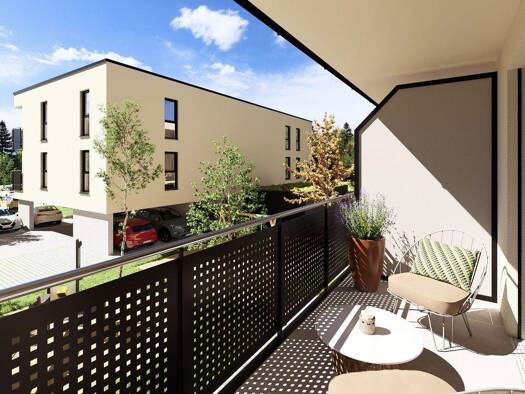 Wohnung zum Kauf - Neubau provisionsfrei 254.900 € 2 Zimmer 40,9 m² 2. Geschoss Schlesische Straße Straubing Straubing 94315