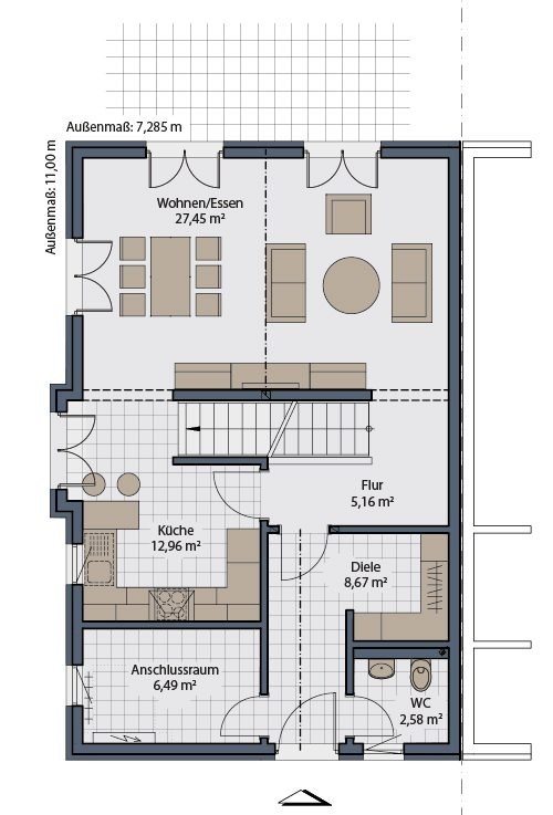 Doppelhaushälfte zur Miete 1.472 € 4 Zimmer 124 m²<br/>Wohnfläche 334 m²<br/>Grundstück Richen Eppingen 75031