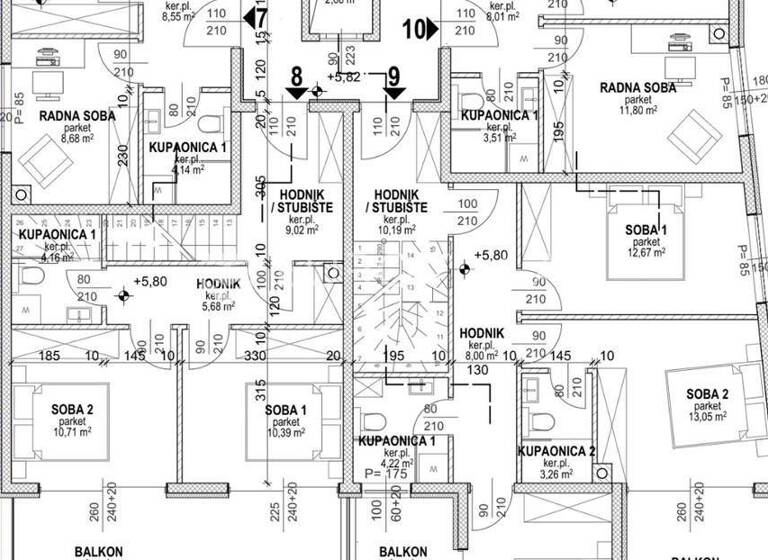 Wohnung zum Kauf 253.524 € 2 Zimmer 68 m² 2. Geschoss Povljana Povljana