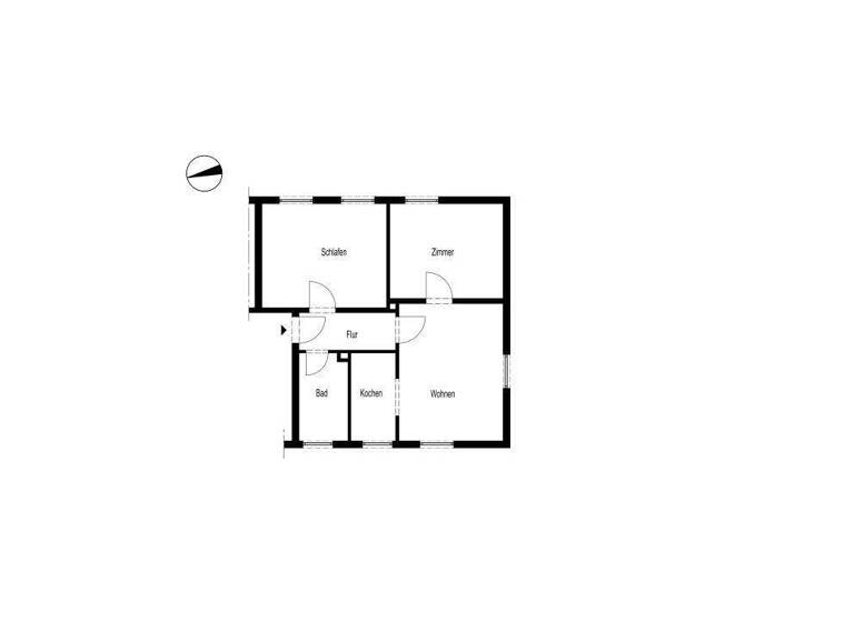 Wohnung zur Miete 270 € 3 Zimmer 55 m² EG frei ab 01.06.2026 Krummenscheider Weg 2 Rathmecke Lüdenscheid 58513