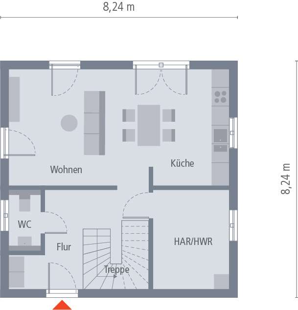 Einfamilienhaus zum Kauf provisionsfrei 630.900 € 5 Zimmer 135 m²<br/>Wohnfläche 335 m²<br/>Grundstück Münchingen Korntal-Münchingen 70825