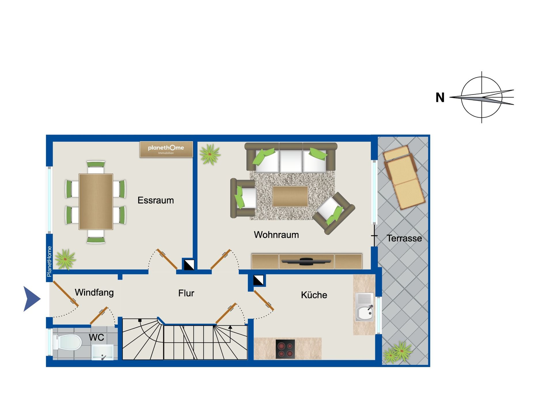 Reihenmittelhaus zum Kauf 275.000 € 6 Zimmer 133,6 m²<br/>Wohnfläche 296 m²<br/>Grundstück Süd - West Lippstadt 59557