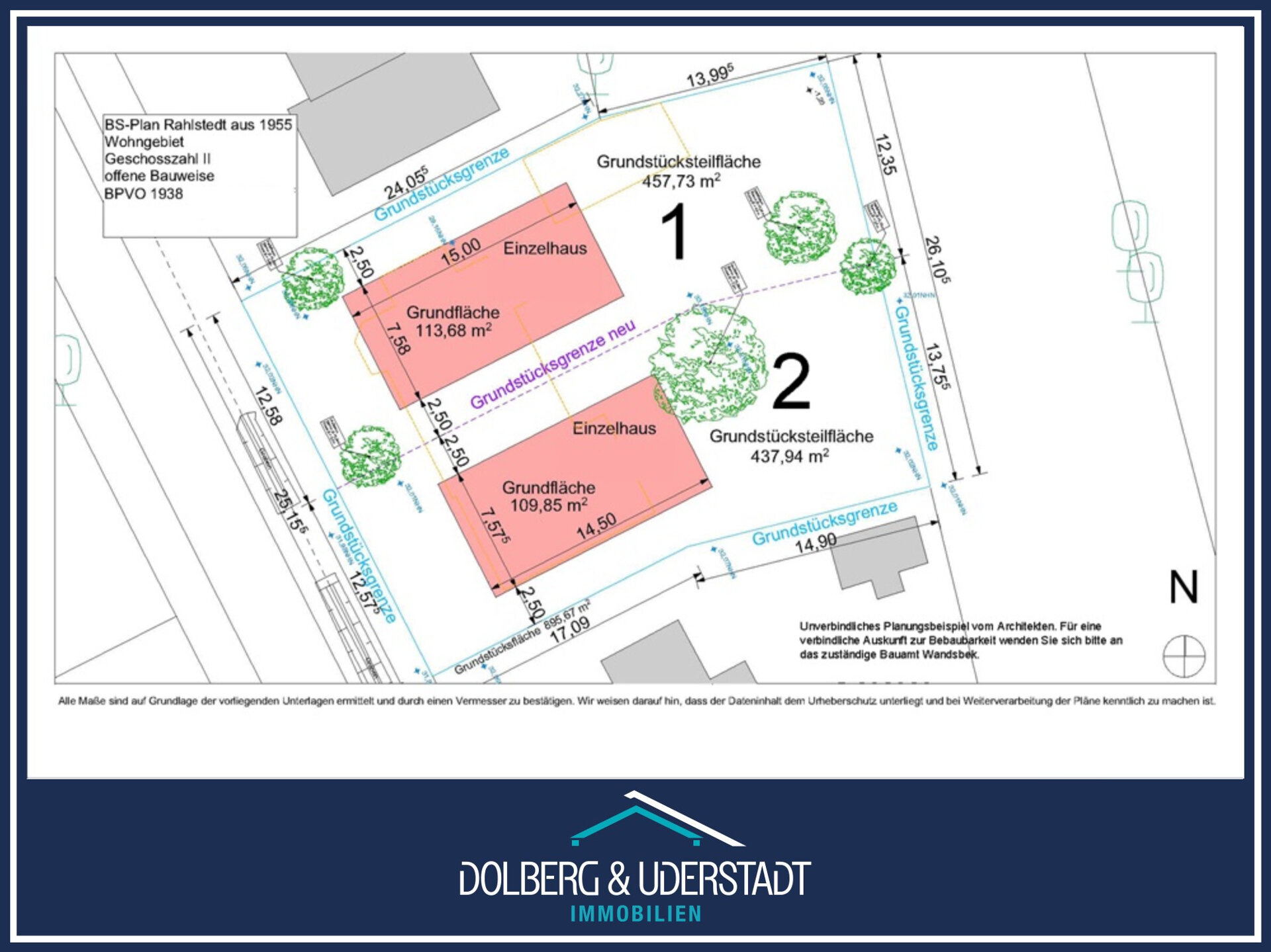 Grundstück zum Kauf 376.500 € 438 m²<br/>Grundstück Rahlstedt Hamburg / Rahlstedt 22147