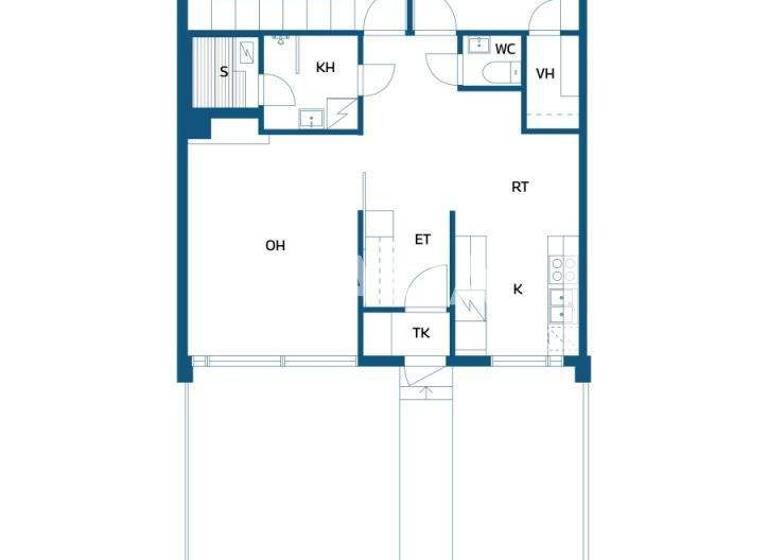 Reihenmittelhaus zum Kauf 120.000 € 3 Zimmer 85 m² 4.130 m² Grundstück Ahventie 15 Oulu 90550
