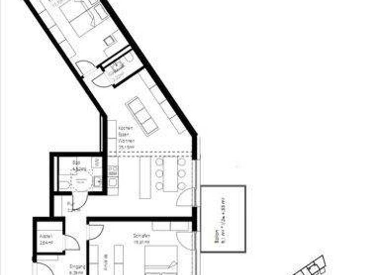 Wohnung zum Kauf - Erstbezug 536.000 € 3 Zimmer 96,6 m² 1. Geschoss Burghausen 84489