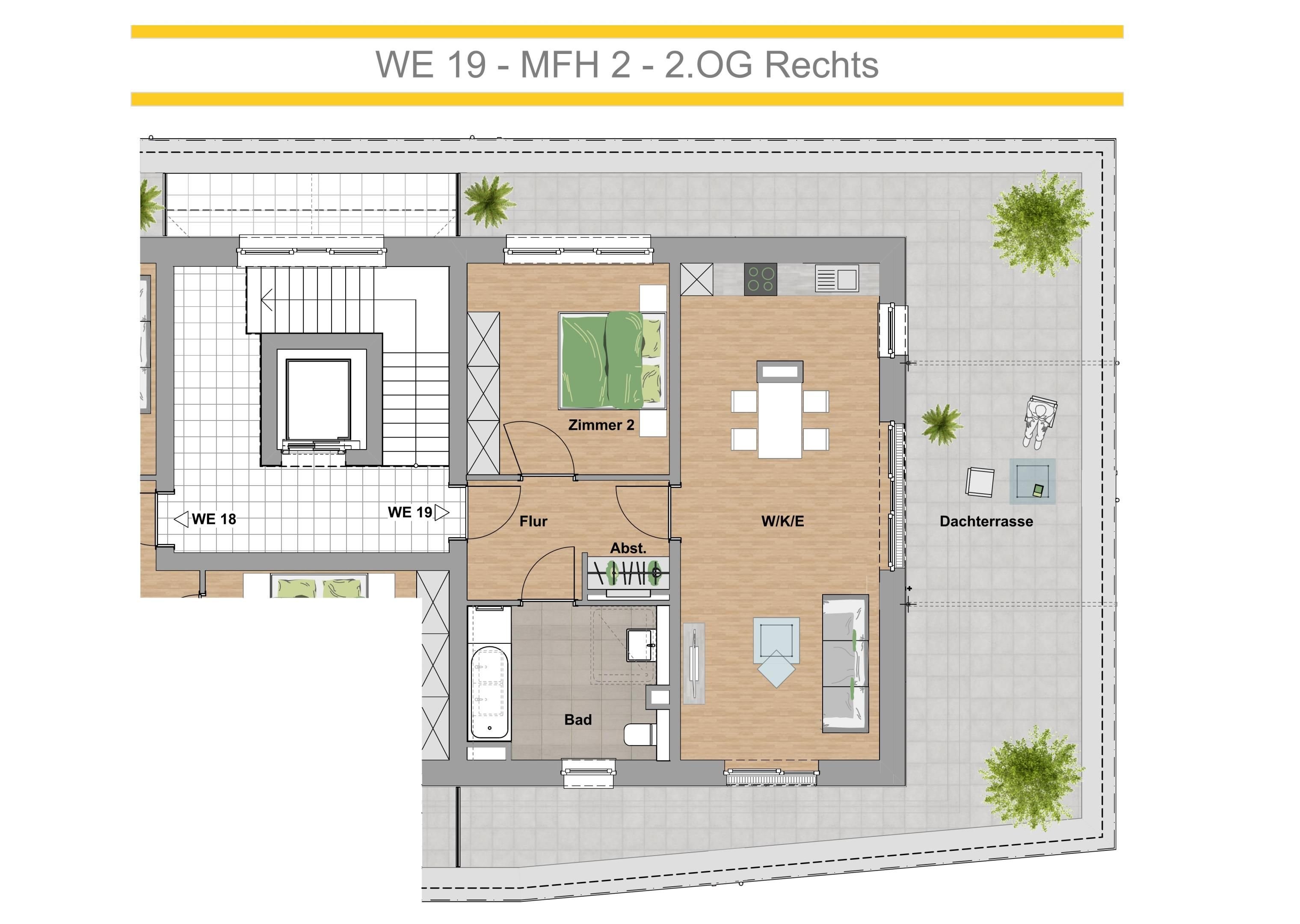 Penthouse zum Kauf 608.450 € 2 Zimmer 95,8 m²<br/>Wohnfläche ab sofort<br/>Verfügbarkeit Nells Ländchen 2 Trier 54292